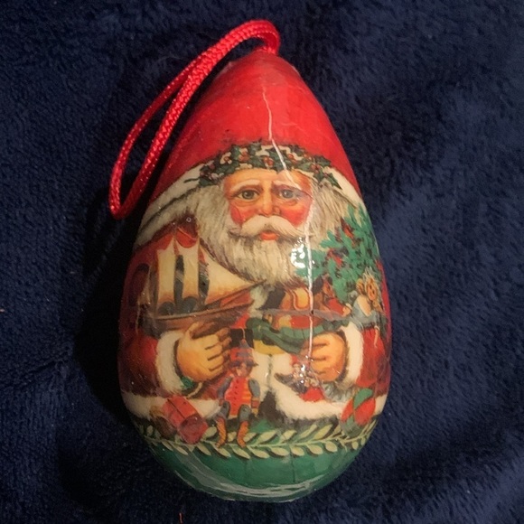 Vintage Paper Mache Kitschy Snowman, Santa Claus and Clown Ornaments - Picture 6 of 7